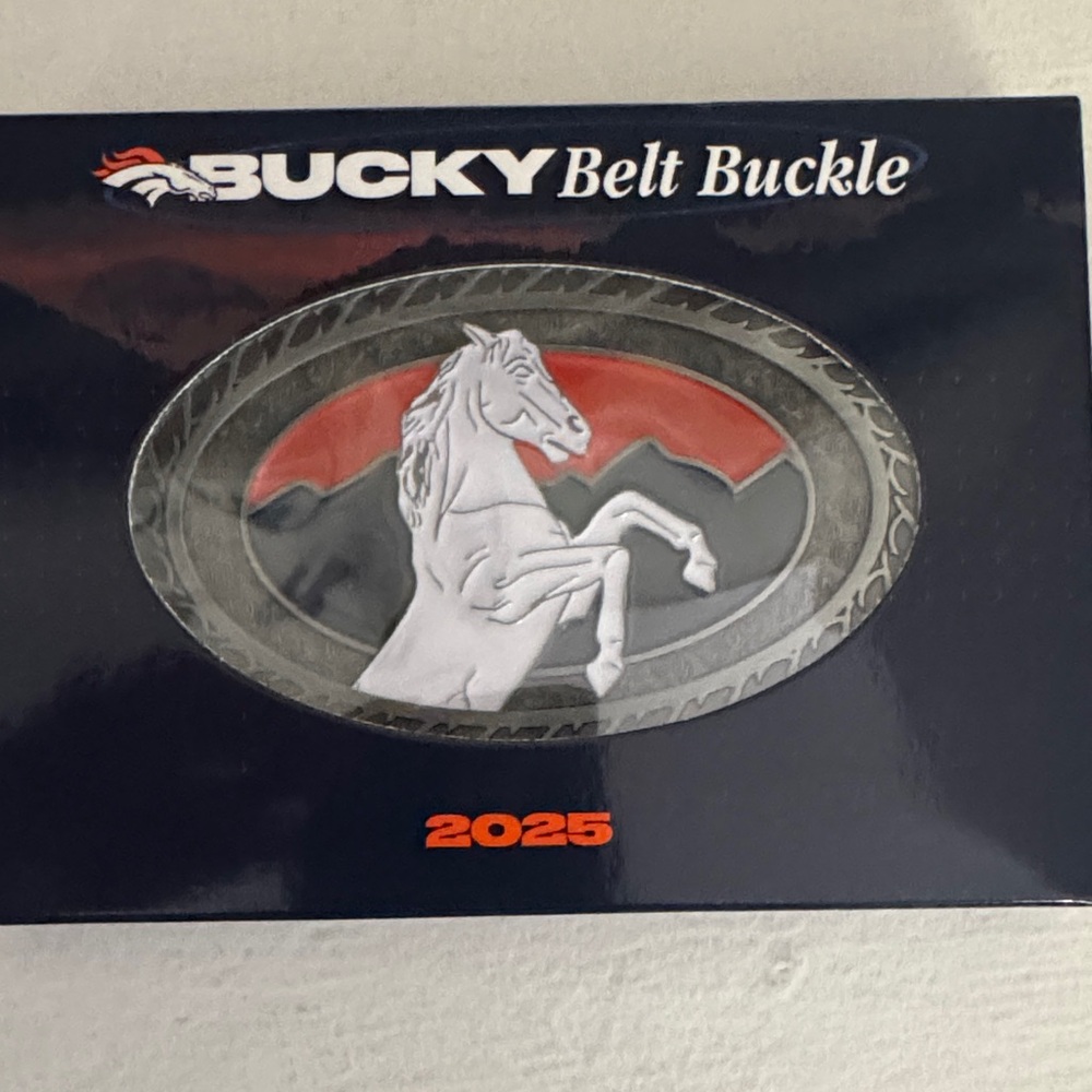 Denver broncos belt buckle